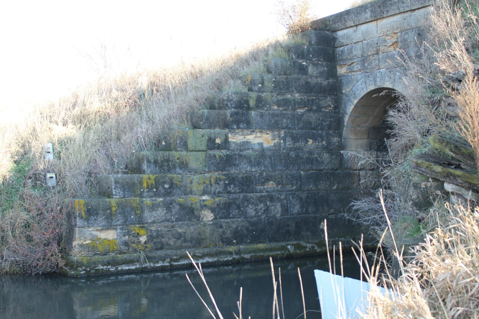 Northeast wing wall
